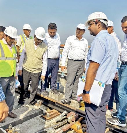 गुरुवार को टीम के निरीक्षण की तस्वीर।