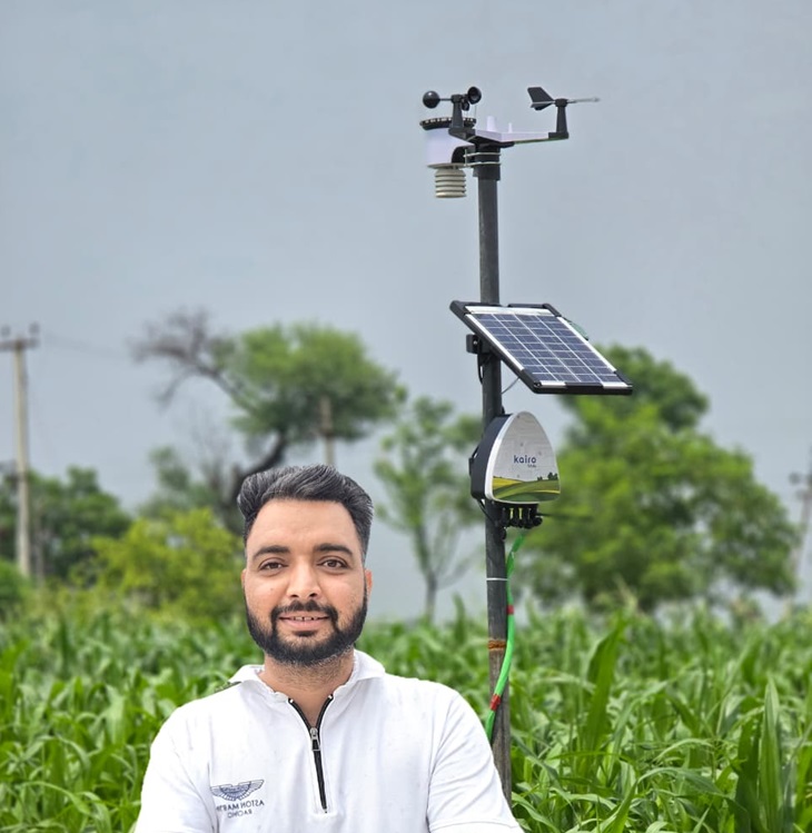 बठिंडा के किसान ने लगाया अपना वैदर सिस्टम:  पंजाब में लगाए 10 यंत्र; किसानों को दे रहे मौसम की सटीक जानकारी – Bathinda News