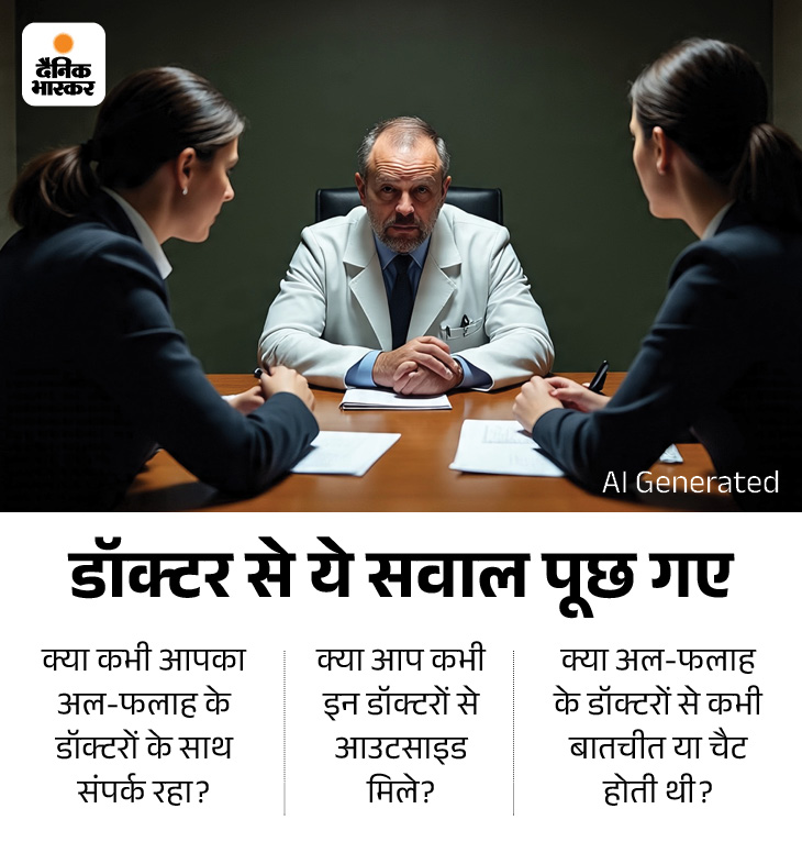 दिल्ली ब्लास्ट, पठानकोट का डॉक्टर पूछताछ के बाद छोड़ा:  बोला- अंबाला के बजाय दिल्ली ले गए, अल-फलाह यूनिवर्सिटी के डॉ. उमर को लेकर 3 सवाल पूछे – Jalandhar News