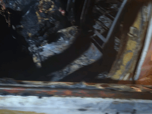 गैस लीकेज के कारण लगी थी आग।