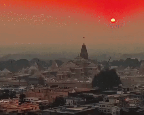 राम मंदिर ट्रस्ट ने यह वीडियो जारी किया है। इस शिखर पर ध्वज फहराया जाएगा।