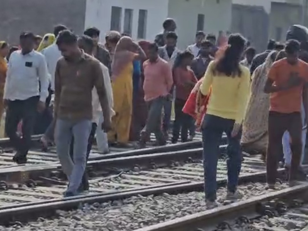 A young man died after being hit by a train in Sambhal.
