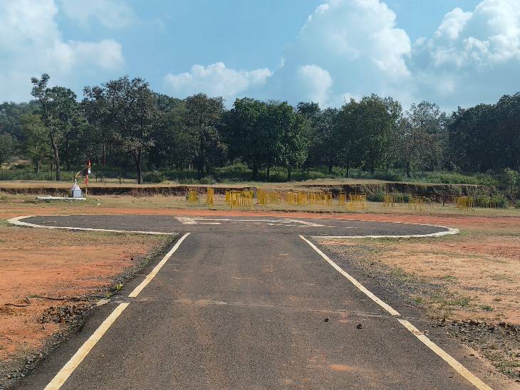 पचमढ़ी में बना हेलीपेड।