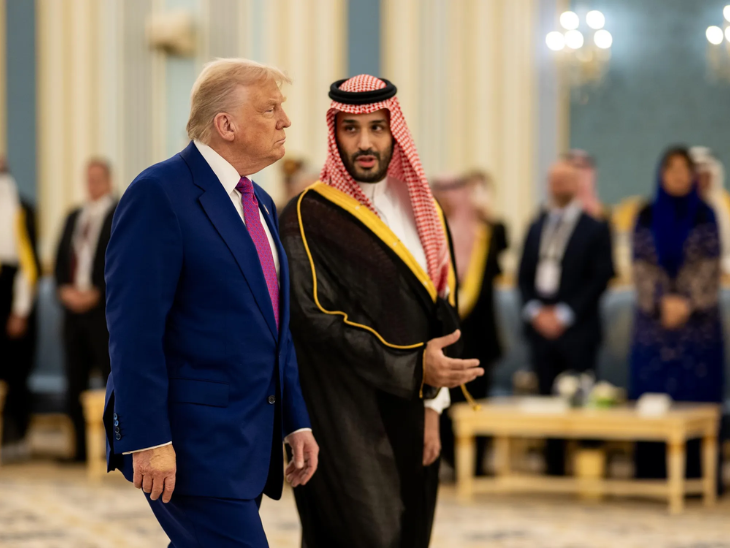 The last meeting between Trump and Prince Salman was on May 13, 2025, at the Royal Court in Riyadh.