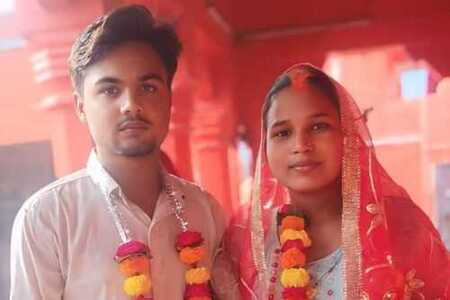 तस्वीर में राहुल अपनी पहली पत्नी खुशबू के साथ है। दोनों की शादी 30 नवंबर 2024 को हुई थी।