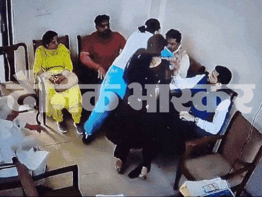 यह वीडियो 15 मार्च का है। जब स्वीटी और दीपक बातचीत के लिए महिला थाने पहुंचे थे।