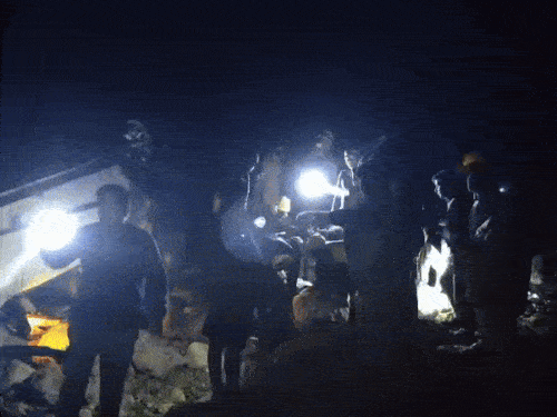 As soon as the information was received, police and rescue team reached the spot.