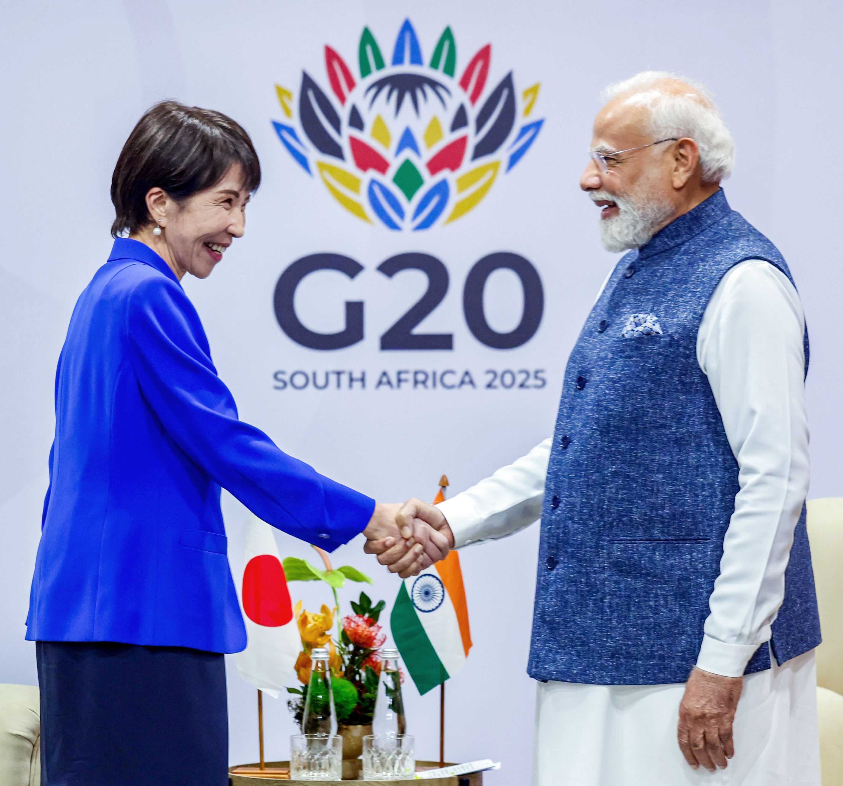 पीएम मोदी ने शनिवार को जापान की पीएम साने ताकाइची से भी द्विपक्षीय बैठक की।