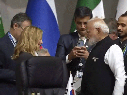 पीएम मोदी ने G20 समिट के दौरान इटली की प्रधानमंत्री जॉर्जिया मेलोनी और ब्राजीली राष्ट्रपति लूला डि सिल्वा से मुलाकात की। - Dainik Bhaskar