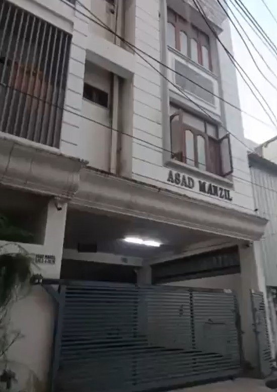 Dr Moinuddin lived alone in this apartment in Hyderabad. He is not married.