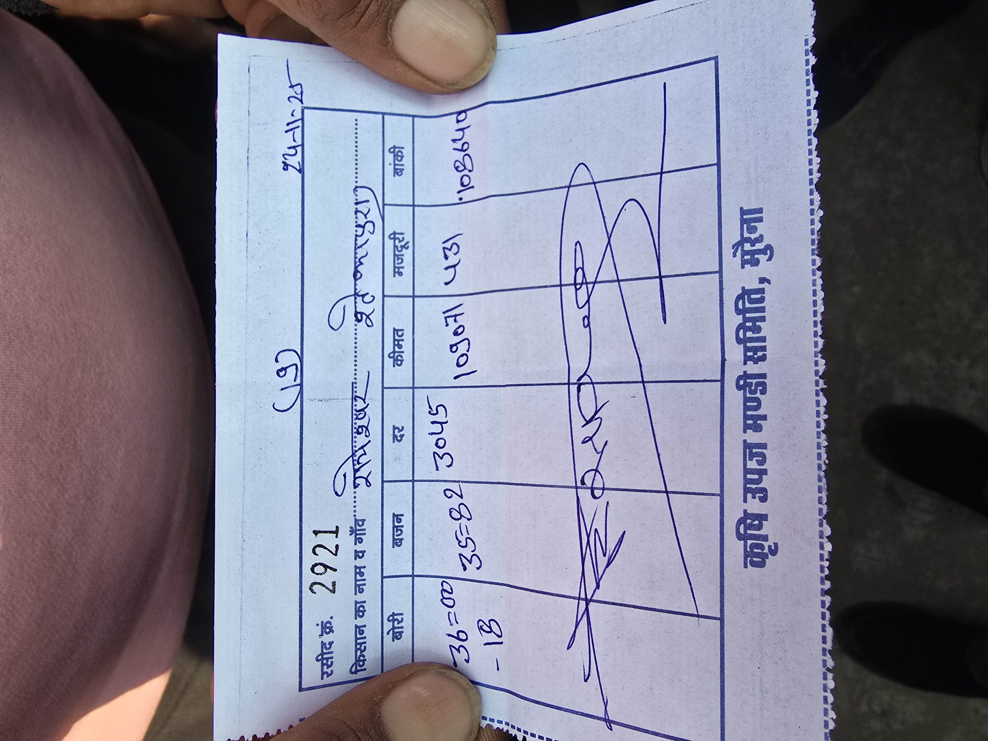 कल की पर्ची