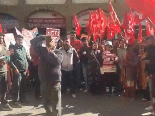 शिमला में सड़क पर उतरे किसान-मजदूर:  केंद्र के 4 लेबर कोड का विरोध, पंचायत भवन से DC ऑफिस तक आक्रोष रैली – Shimla News