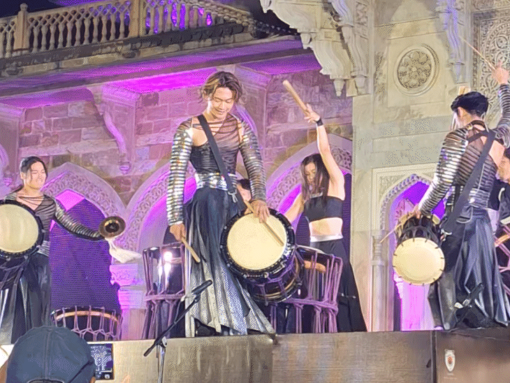 जयपुर में ड्रम ताओ के 14-शहरों वाले भारत दौरे का एक महत्वपूर्ण पड़ाव रहा।