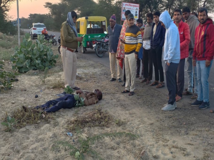 ड्राइवर पेमाराम मेगा हाईवे गुड़ामालानी में सड़क किनारे घायल हालत में मिला था, जिसकी इलाज के दौरान मौत हो गई थी।