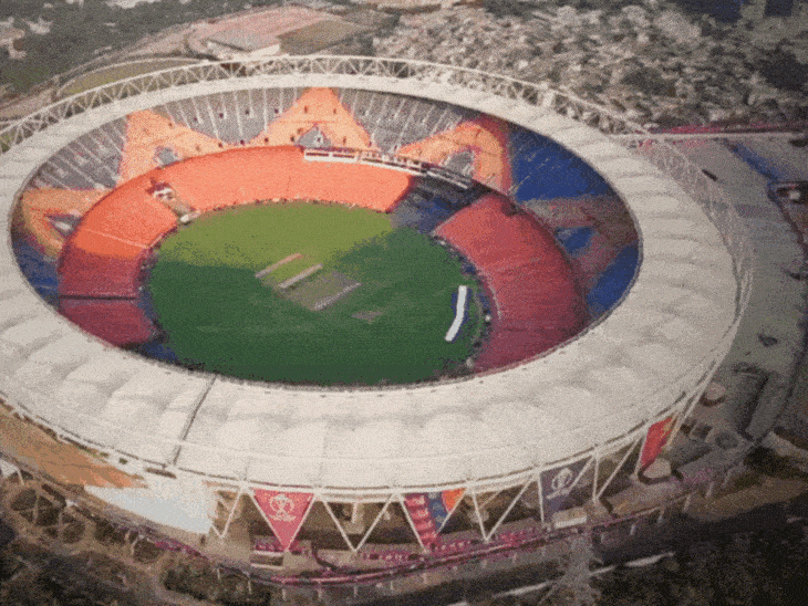 14 अप्रैल को अहमदाबाद के नरेंद्र मोदी स्टेडियम को उड़ाने की धमकी मिली थी।