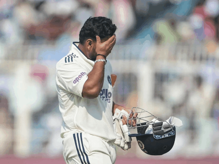 ऋषभ पंत की यह फोटो गुवाहाटी टेस्ट के दौरान की है। उन्होंने पहली पारी में 7 और दूसरी पारी में 13 रन बनाए थे। - Dainik Bhaskar