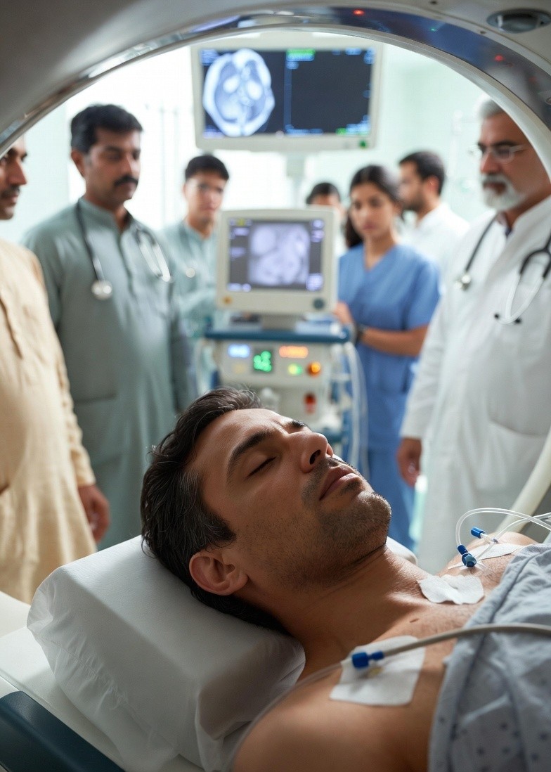 मरीज की CT एंजियोग्राफी कराने पर डॉक्टर्स को परेशानी पता चली। (फोटो एआई जनरेटेड)