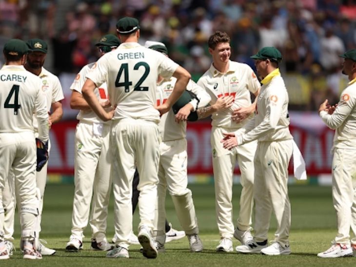 ऑस्ट्रेलिया ने पर्थ टेस्ट को 8 विकेट से जीत लिया था। - Dainik Bhaskar