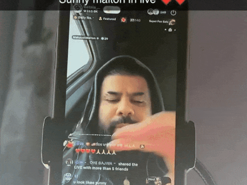 बटाला सायफर के साथ वीडियो कॉल पर भारतीय मूल के कनाडाई रैपर सनी मटन।