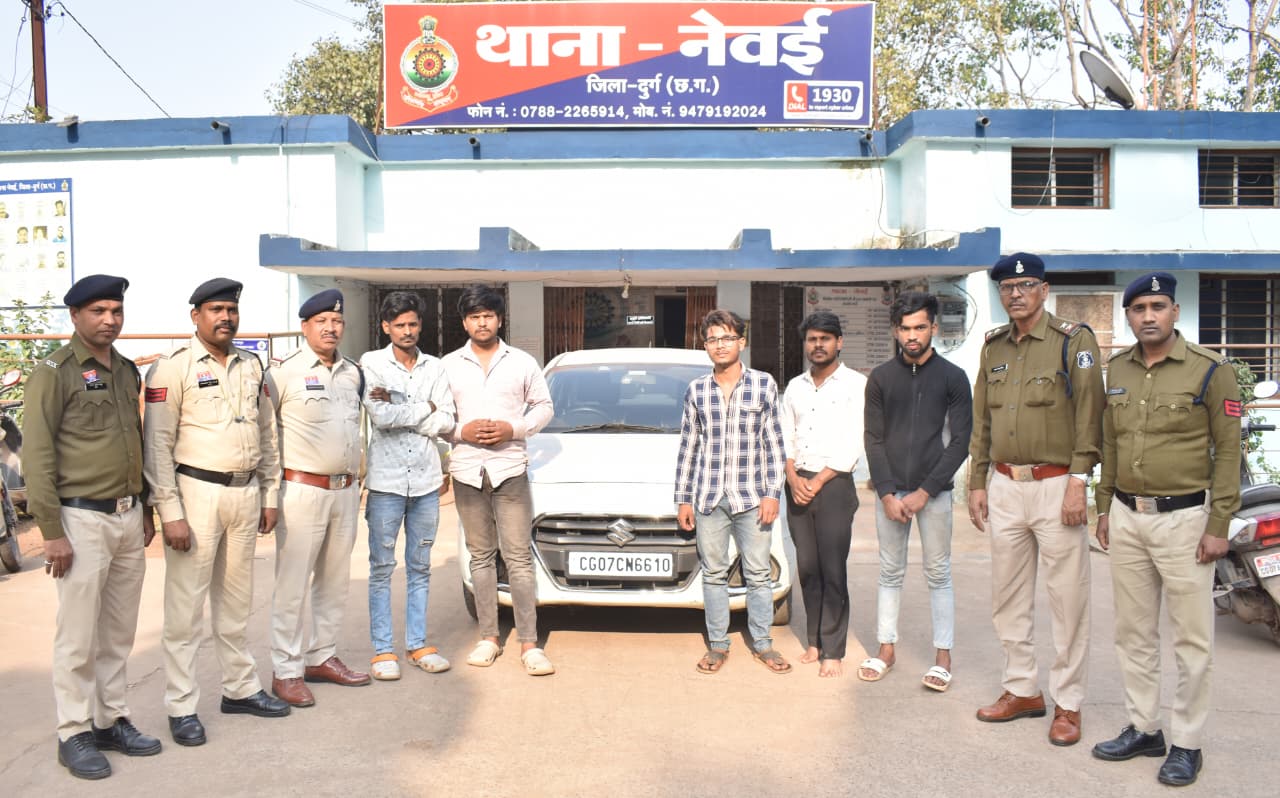 पुलिस ने स्टंट करने वाले सभी आरोपियों को किया गिरफ्तार।
