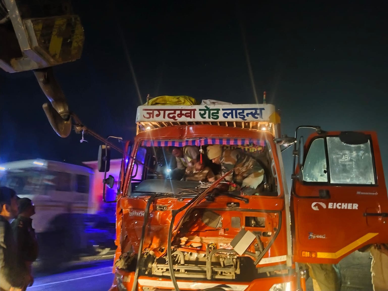 DCM collided with a truck near Tilitila