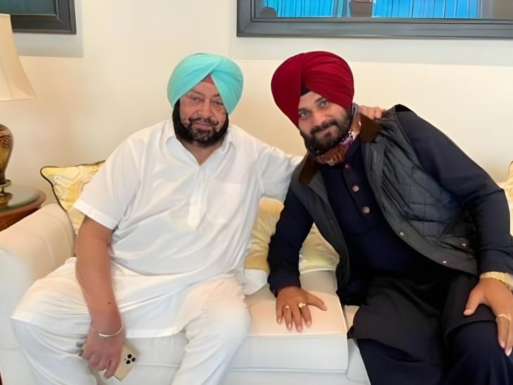पंजाब के पूर्व CM कैप्टन अमरिंदर सिंह और नवजोत सिद्धू।- फाइल फोटो