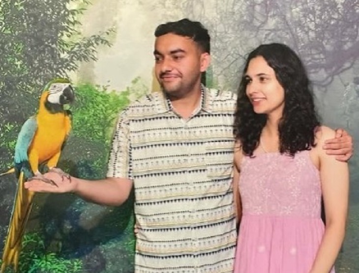 Pre-wedding photo of IAS Abhinav Siwach and IPS Aashna Chaudhary.