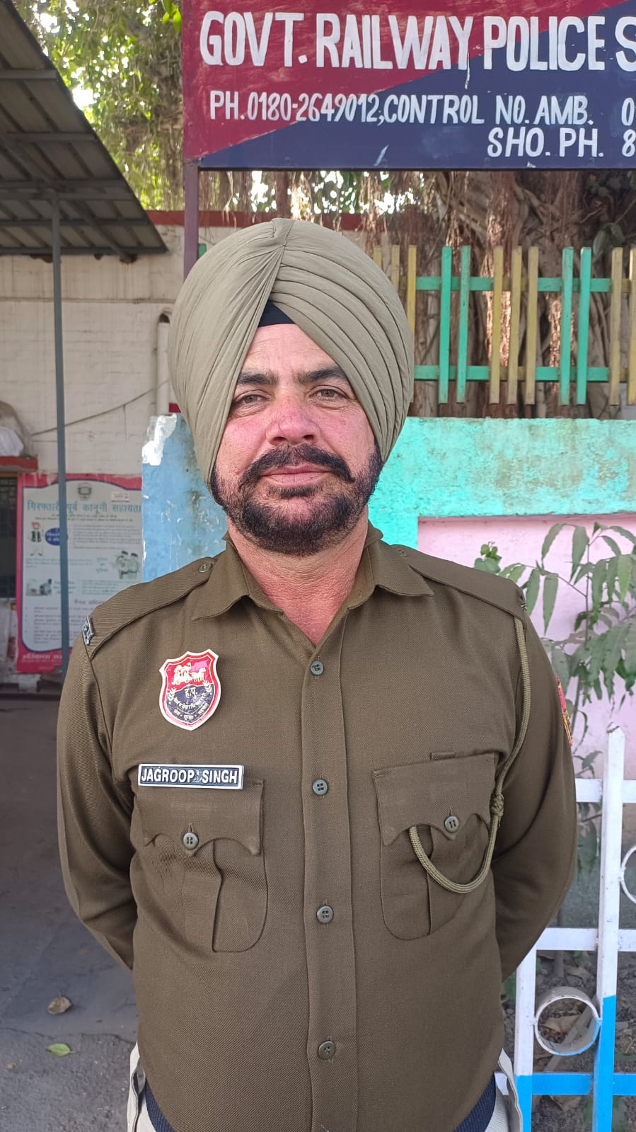 कॉन्स्टेबल जगरूप, जिसने महिला की जान बचाई।