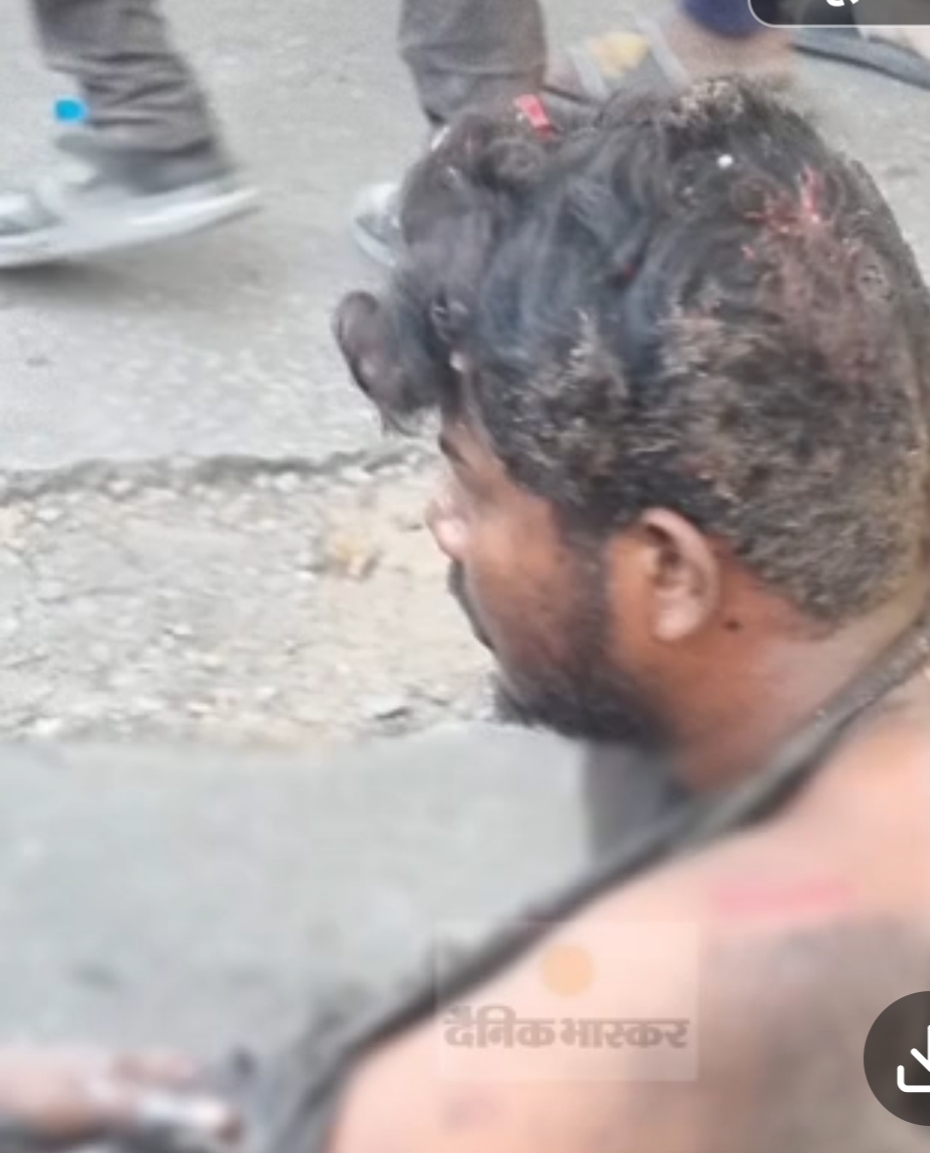 करंट से झुलसकर एक मजदूर की मौत।