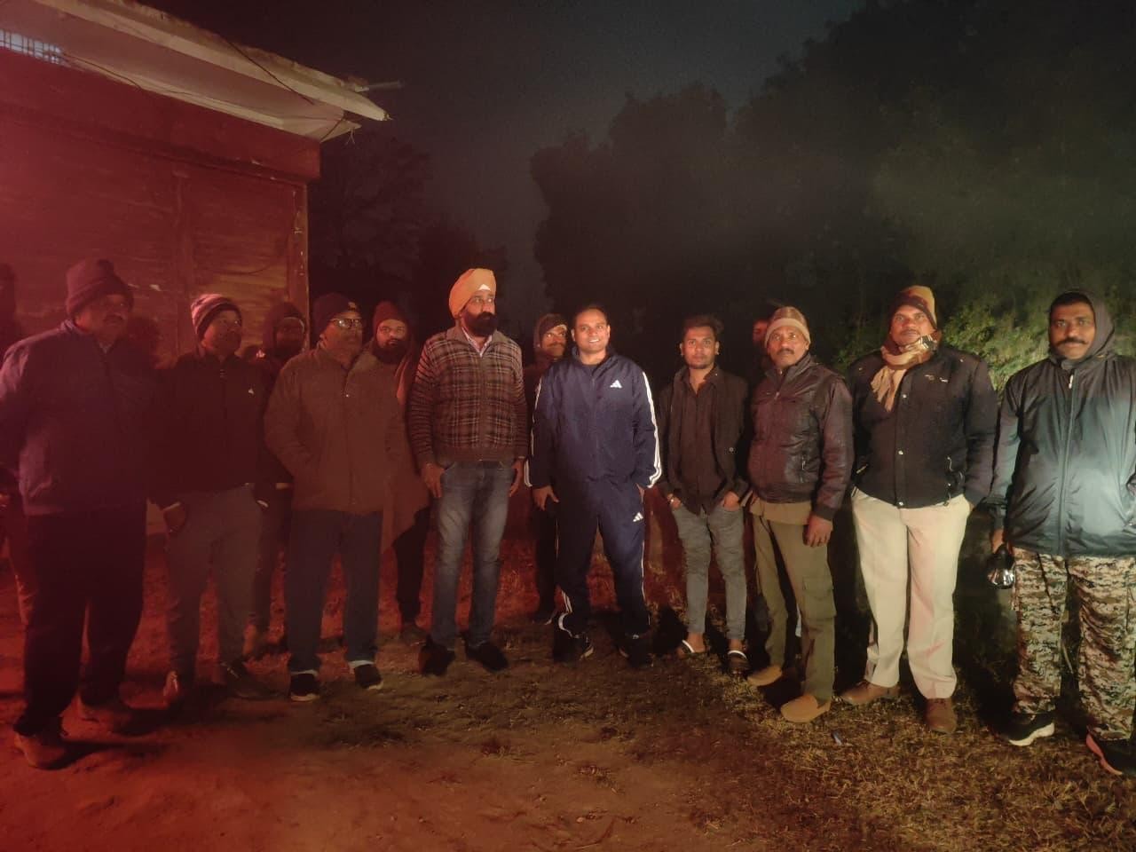 बीटीआर और पुलिस टीम रही मौके पर मौजूद।