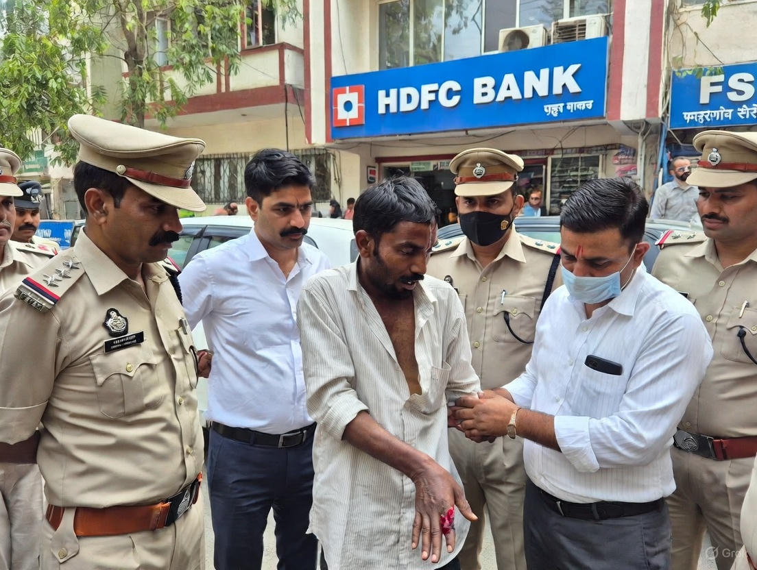 आरोपी ने पहले एक हवाई फायर किया, जबकि दूसरा फायर सीधे उसकी ओर दाग दिया। गोली उसके दाहिने हाथ में लगी और दर्द से चीखने पर आरोपी अपनी गाड़ी लेकर मौके से फरार हो गया।