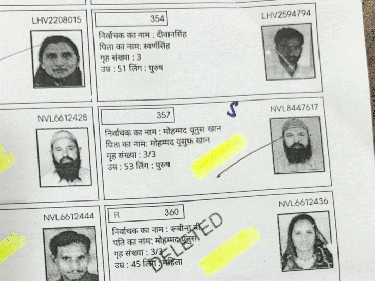 वोटर लिस्ट में एक ही परिवार के नाम बार-बार जोड़ने की शिकायत की गई है।