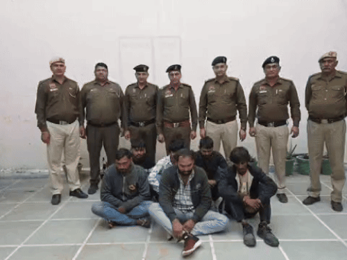 सोनीपत में पकडे़ गए आरोपी, सभी आरोपियों को रिमांड पर लिया गया है।