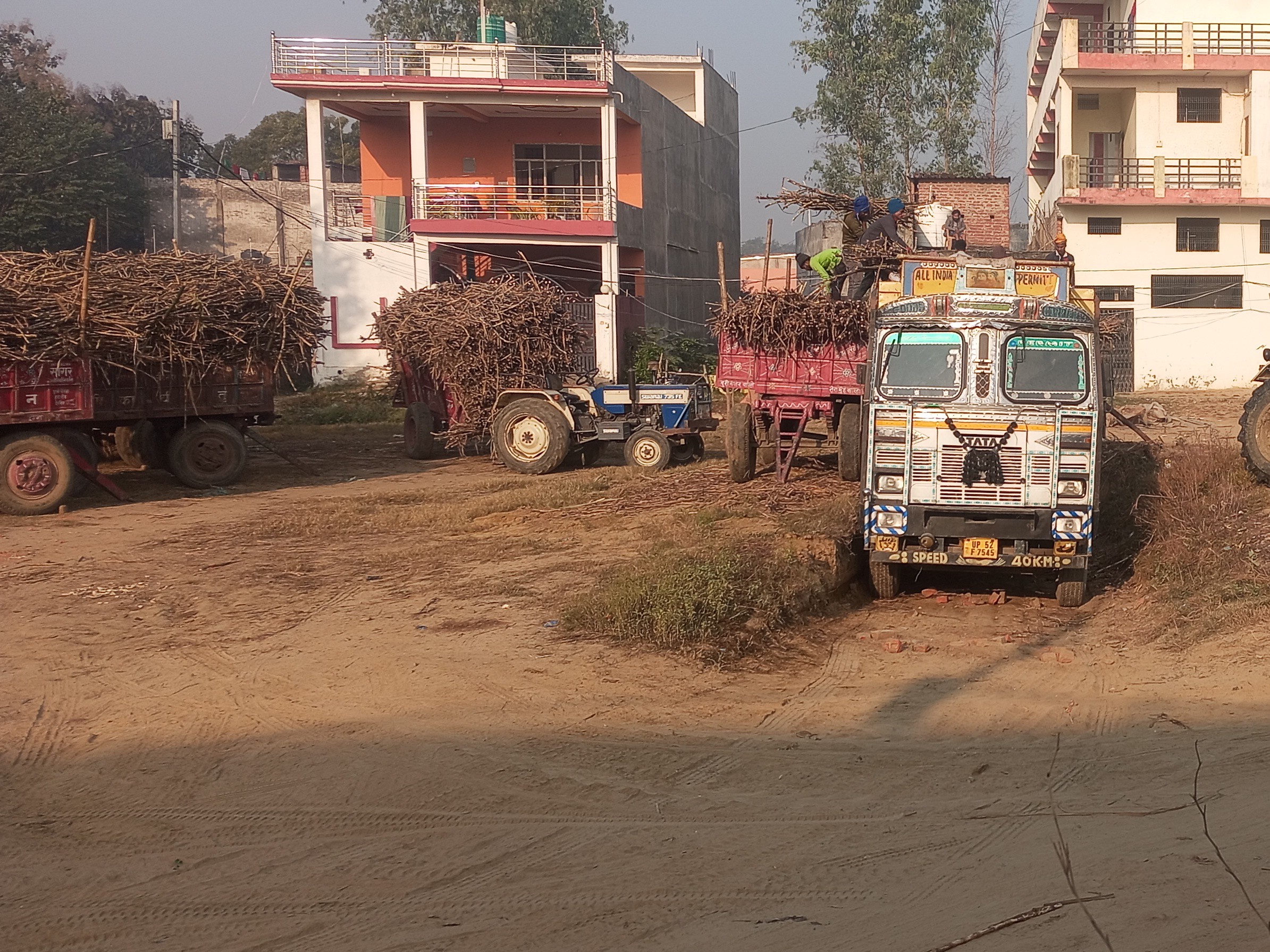 Partap Pur Pratappur Sugar Mill started sugarcane weighing machine