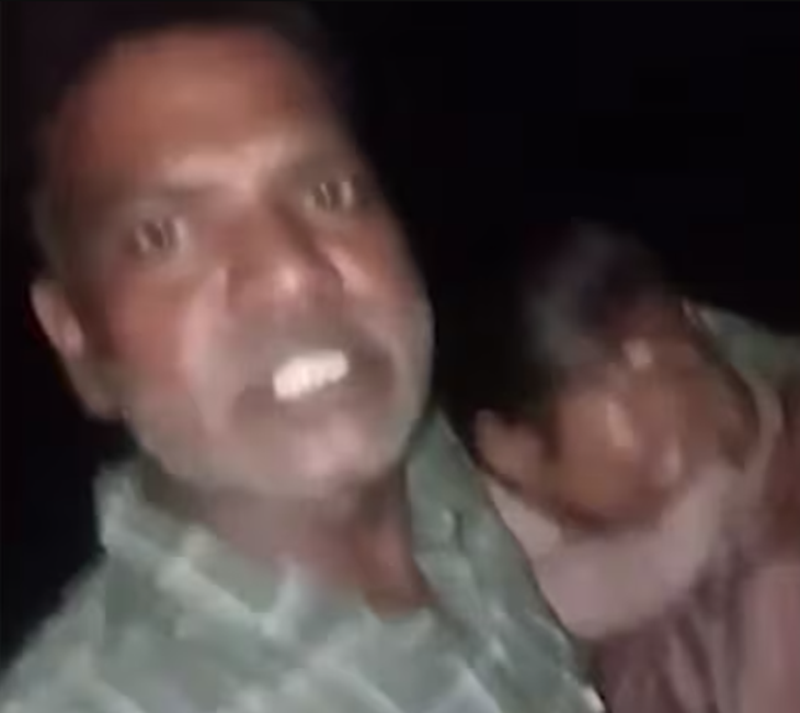 बेटी को नहर में फेंकने वाले पिता। यह फोटो वायरल हुए वीडियो में सामने आई थी।