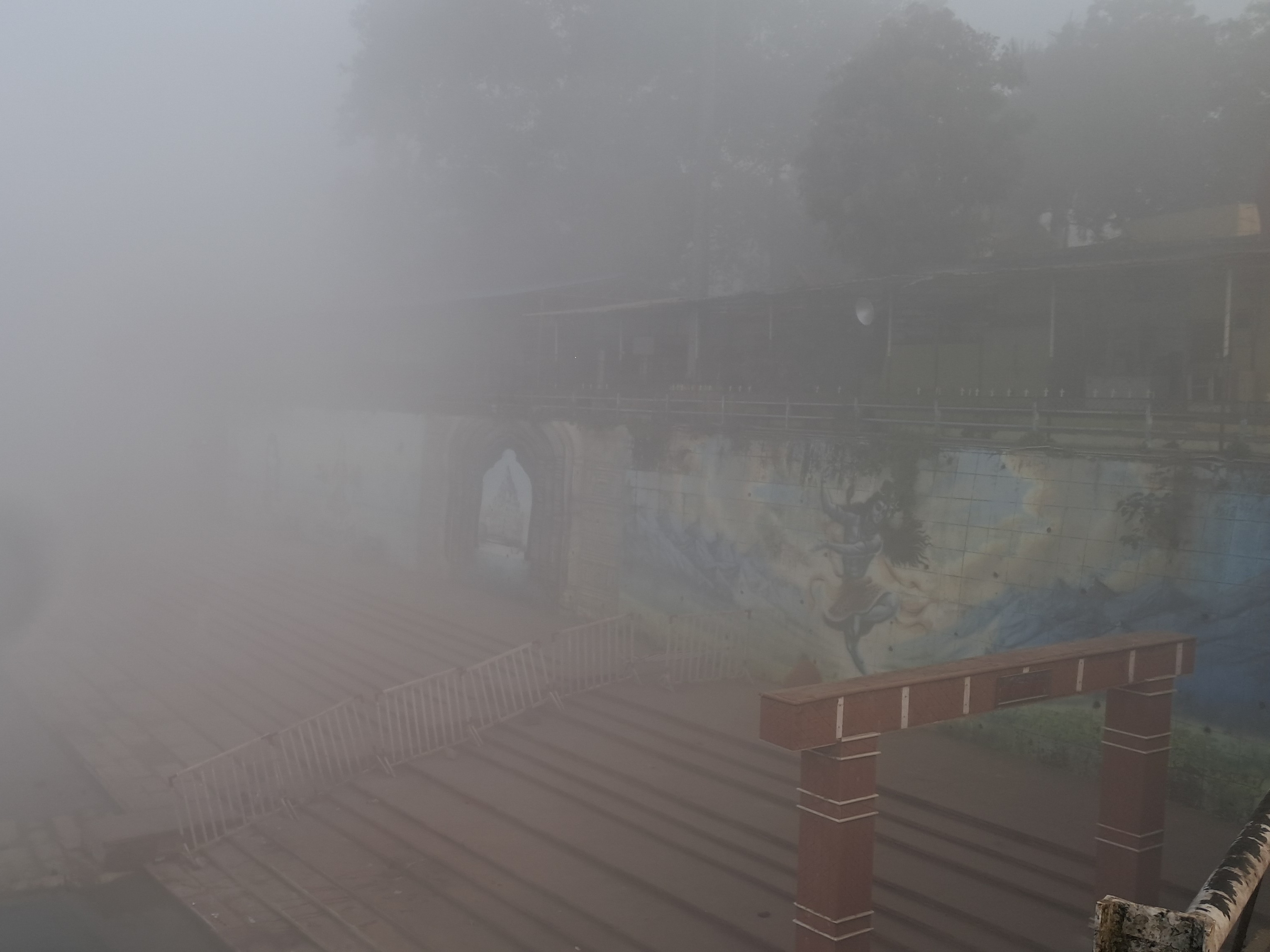 धुंध से विजिब्लिटी कम रही।