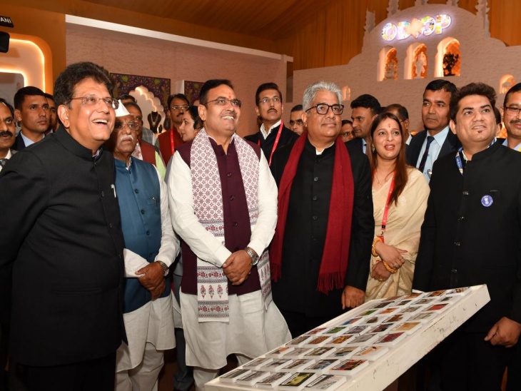 प्रगति पथ हॉल में राजस्थान के लोकल बिजनेस, हेरिटेज से जुड़ी एक एग्जीबिशन भी लगाई गई है।