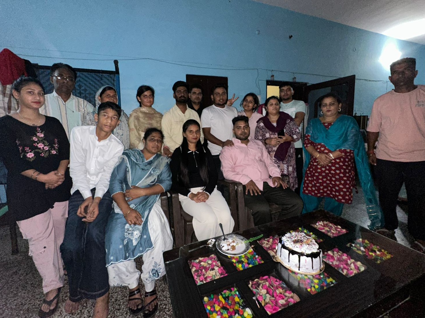 सुनील कुमार का परिवार।