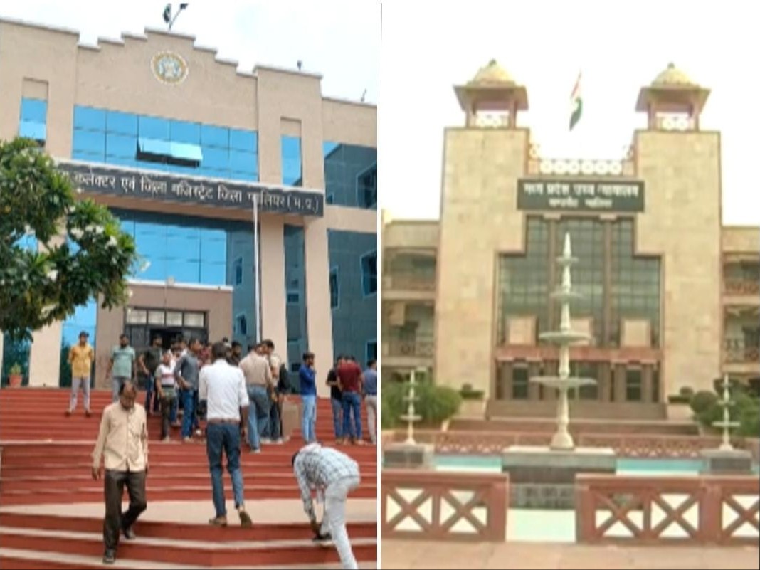 ग्वालियर कलेक्ट और हाईकोर्ट का फाइल फोटो - Dainik Bhaskar