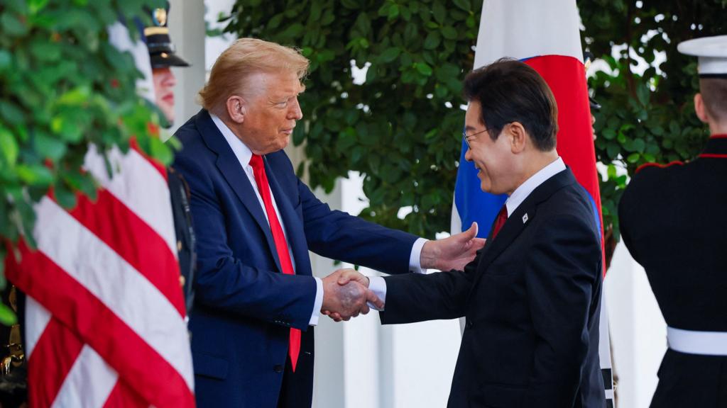 दक्षिण कोरिया के राष्ट्रपति के साथ मुलाकात के दौरान अगस्त में ट्रम्प के दाहिने हाथ पर चोट के निशान दिखा था।