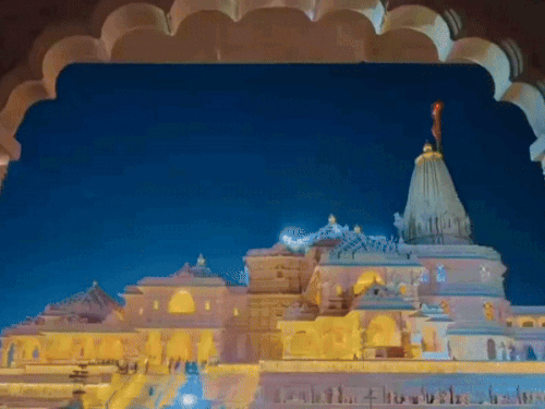 The third entrance of the Ram temple is also ready.