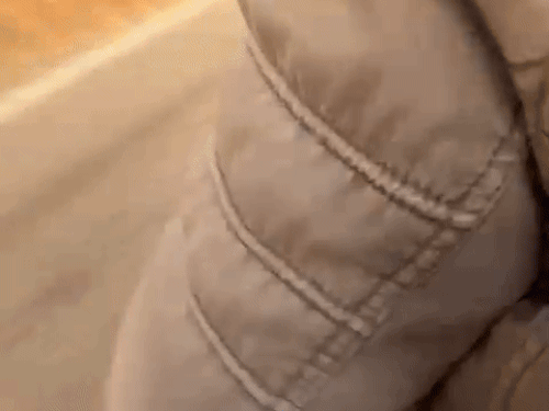 चलती बाइक पर गलत तरीके से टच कर रहाआरोपी।