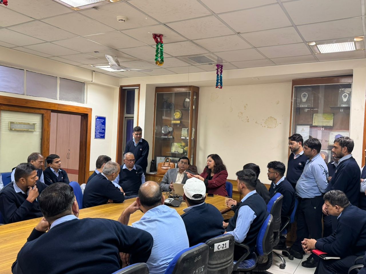 फरीदाबाद। हेल्थ जागरुकता कार्यकऱ्म को संबोधित करती डा. सुषमा शर्मा। - Dainik Bhaskar