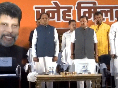 छत्तीसगढ़ बीजेपी के नेताओं के साथ नितिन नबीन। (फाइल फोटो)