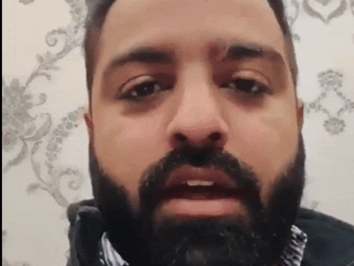 वीडियो संदेश देने वाले जोबन सिंह रंधावा।