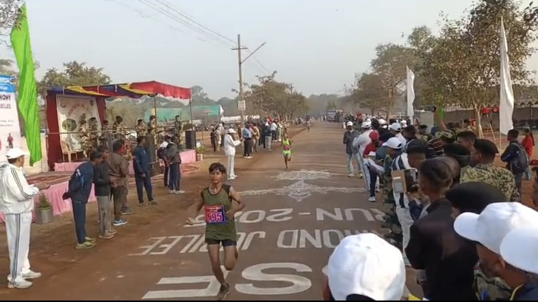 महिला वर्ग में 5 किलोमीटर की हुई प्रतियोगिता।