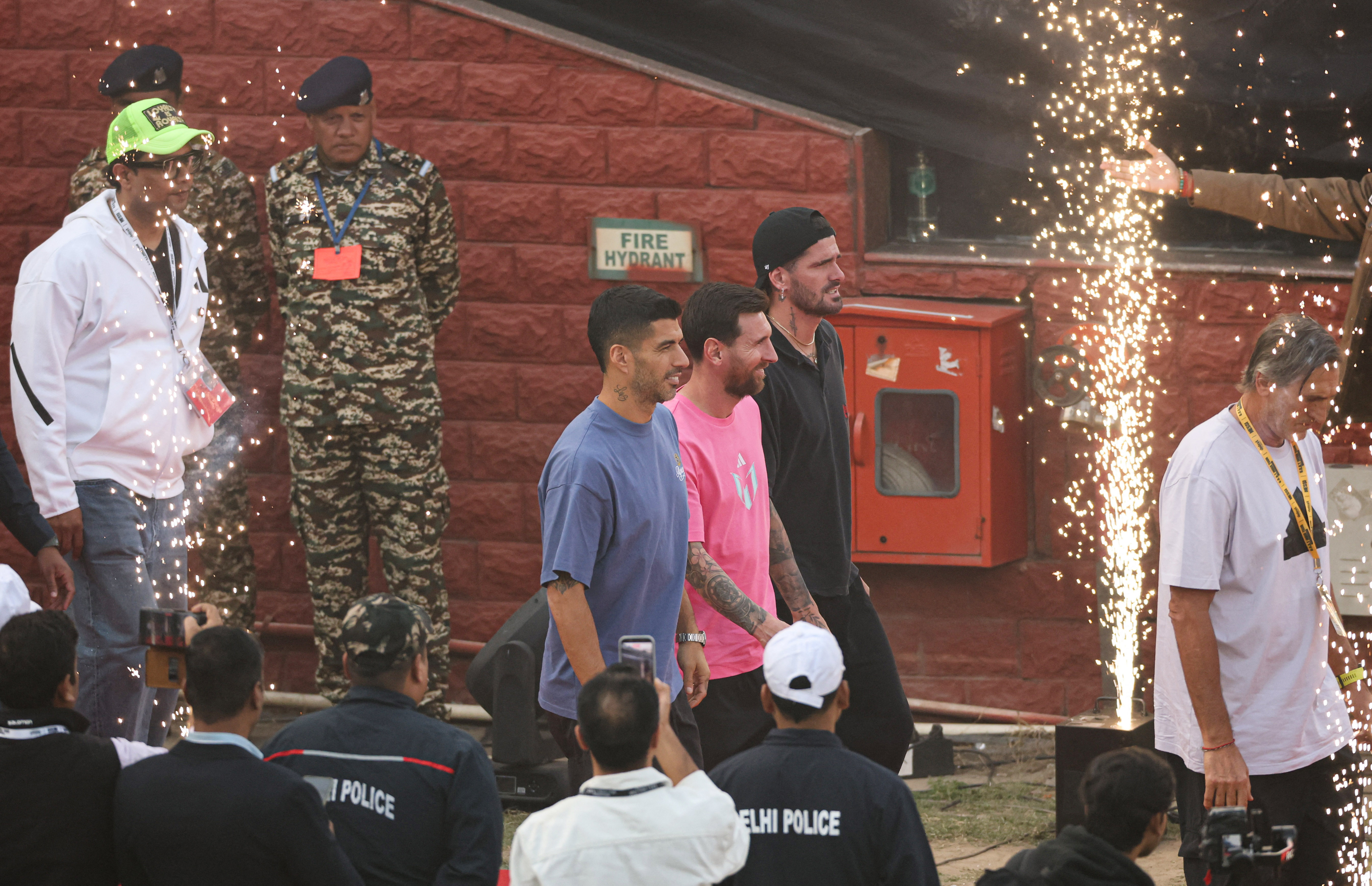 अरुण जेटली स्टेडियम पहुंचे लियोनल मेसी।