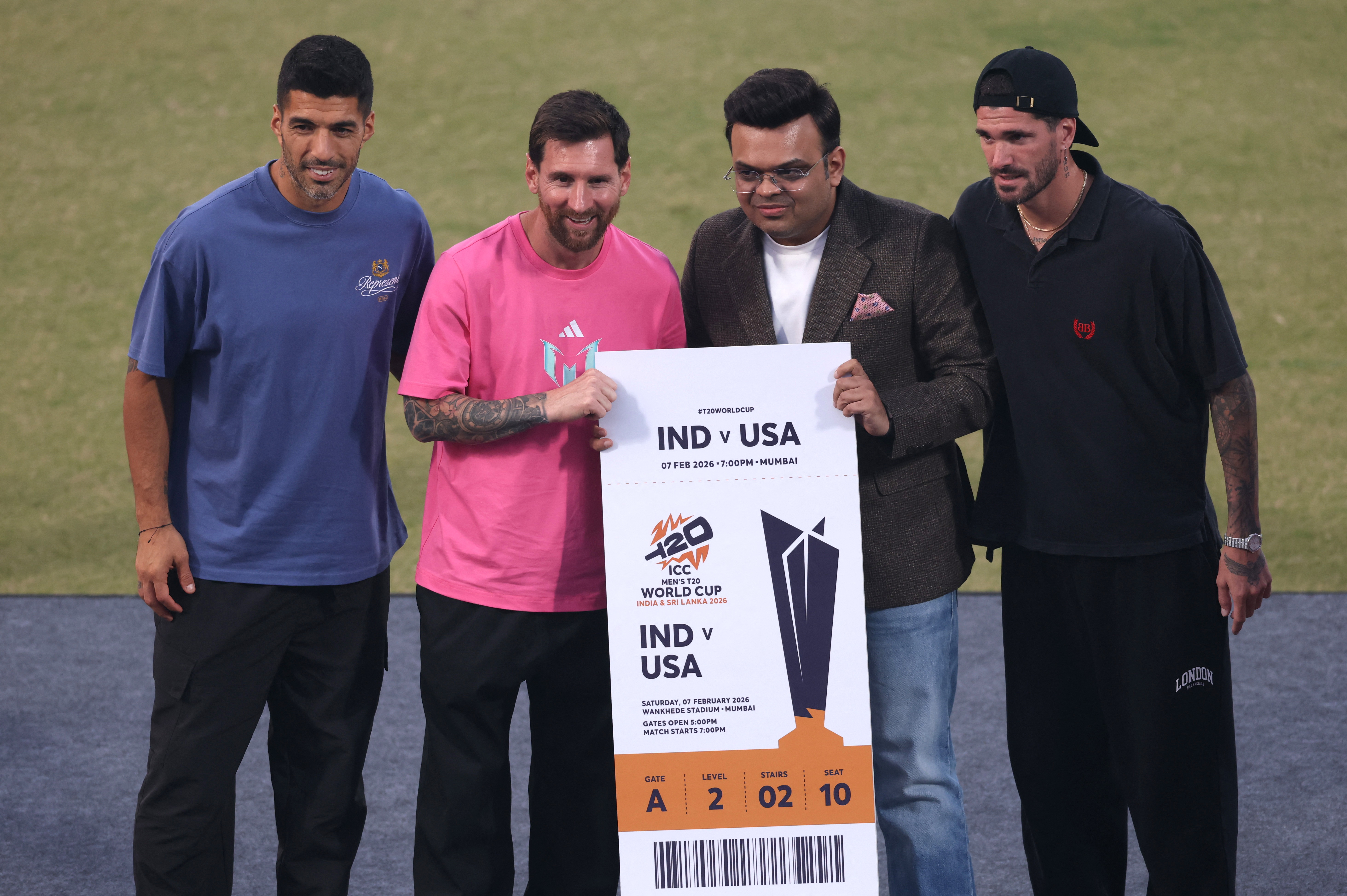 मेसी को ICC चेयरमैन जय शाह ने इनविटेशनल टिकट दी।