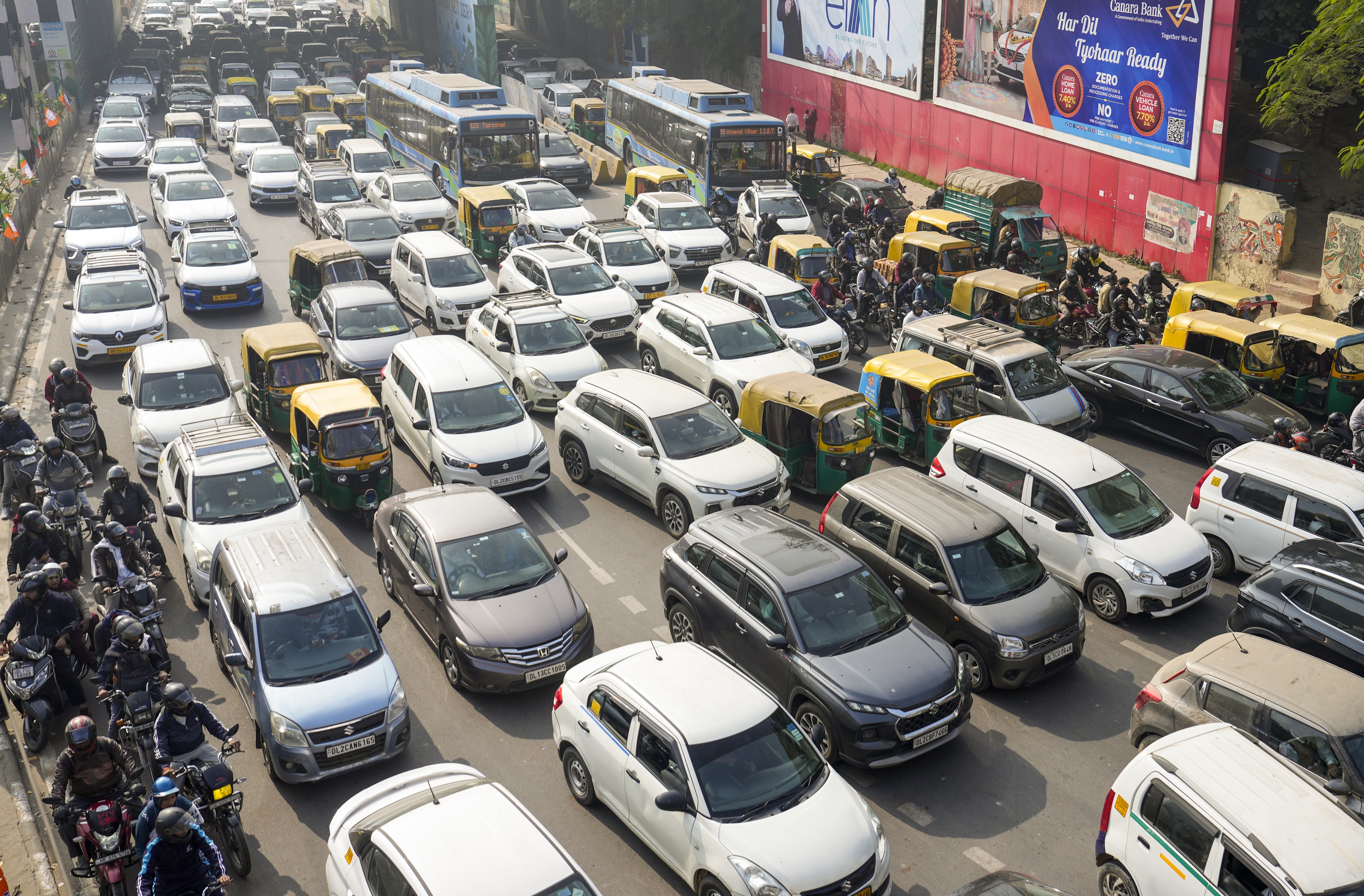 GOAT इंडिया टूर से पहले दिल्ली के कई क्षेत्रों में जाम लगा।