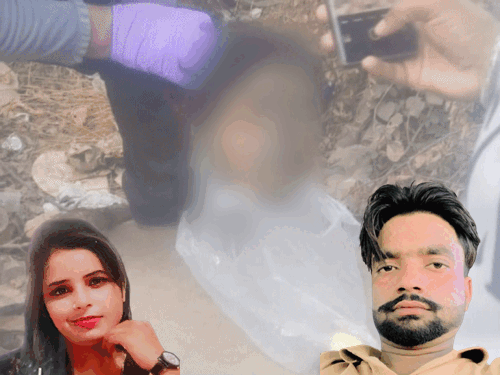 यमुनानगर में 7 दिसंबर को महिला का सिर कटा शव बरामद हुआ था। बाद में पुलिस ने उसकी कटा सिर बरामद किया था। इनसेट में युवती उमा की फाइल फोटो।